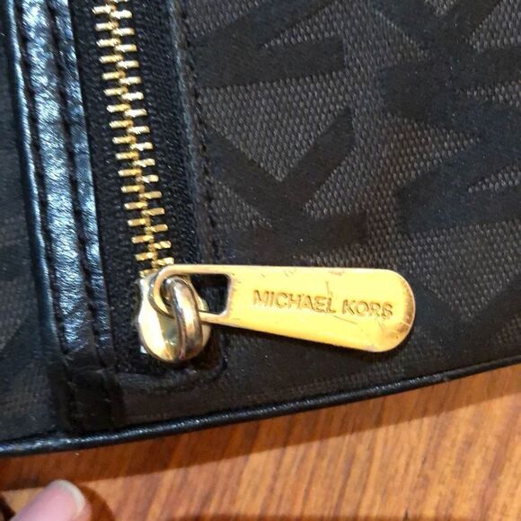 Michael, Michael Kors signature, Crossbody bag, MK logo, brown and black - Picture 6 of 6